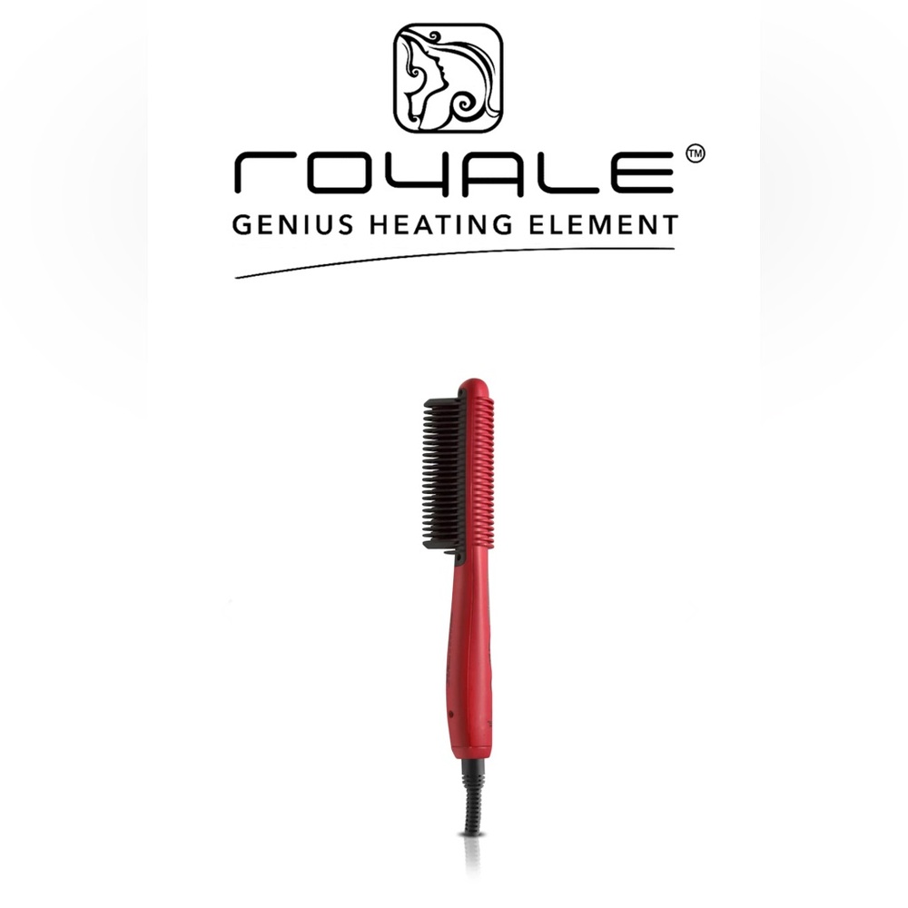 Royale Genius Heating Element Multi-Purpose
Ceramic Hair Brush - Red